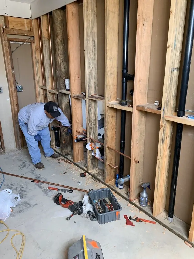Commercial rough-in plumbing for Water Heater Replacement in Sykesville